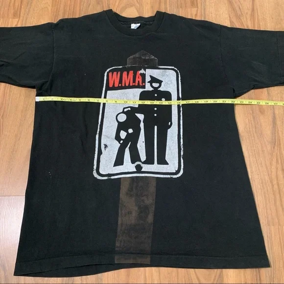 Vintage 1994 Pearl Jam W.M.A. Police Vitalogy Concert T-Shirt Single Stitch Tee - Picture 7 of 7